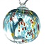 Red, Yellow and Light Blue Mosaic Specula Spirit Friendship Gazing Watch Wizard Kugel Witch Balls - Small 4"x 4"