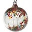 Witch Ball - Clear w/Yellow, Red & Green Confetti - 5"