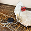 Wire Crystal Cages Necklaces - (Large) Stainless Steel 16-18" Adjustable Interchangeable