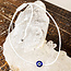 Evil Eye Bracelets - White Simple Adjustable - Parachute String Protection