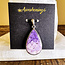 Tiffany Stone (Bertrandite) Pendants - Teardrop Pear #3 - Sterling Silver