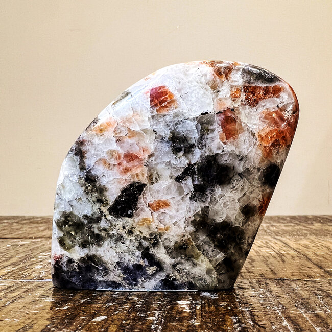 Sunstone w/Iolite - Pocket Stone Sunstone w/Iolite - Pocket Stone
