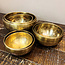 Gold Hand Hammered Singing Bowl Set of 7- Tuned to Notes A,B,C,D,E,F, & G    *How to Heal with Singing Bowls Book Included