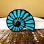 Ammonite with Turquoise Inlay-Large