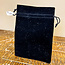 Black Velvet Drawstring Tarot Crystal Bag- 6" x 4.5" Oracle Angel Gemstone