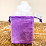 Velvet Bags Purple Indigo Violet-Accessory Crystal Pouch Draw String Medicine - (4x3") Medium