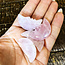 Rose Quartz Crescent Moon Face - 1"