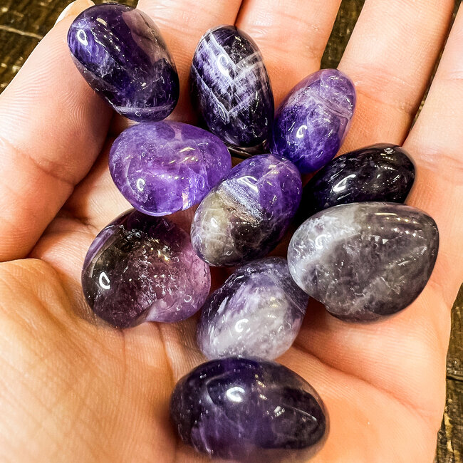 Chevron (Dream) Amethyst Hearts - Mini