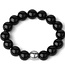 Black Obsidian Rings - Adjustable Beaded Stretch Gemstone