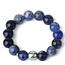 Sodalite Rings - 4mm Adjustable Beaded Stretch Gemstone