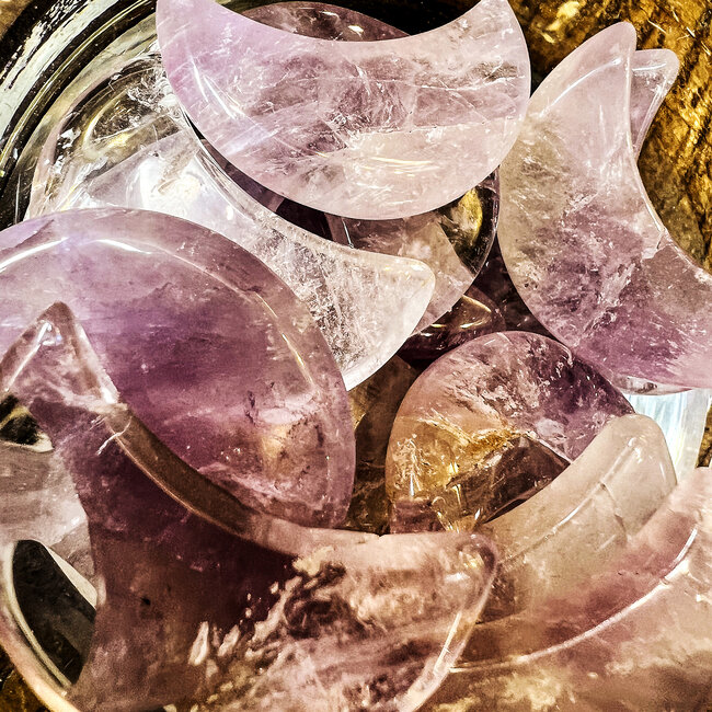 Amethyst - Mini Crescent Moons