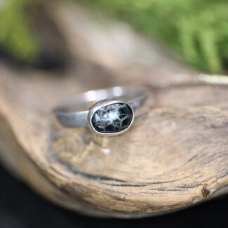 Isle Royale Greenstone Ring - Size 7.5 - Sterling Silver