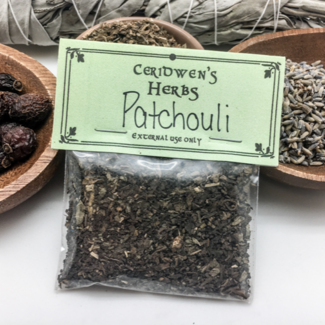 Patchouli Herb Packets - Dried Loose Herbal Botanical Ritual Apothecary (.15oz) Magic Magick Wiccan Patchouly Pucha Pot