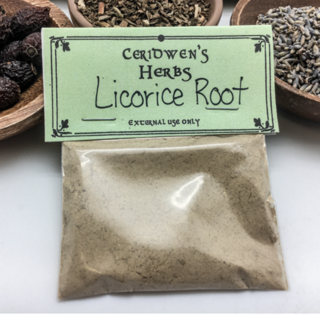 Licorice Root Herbs Packet - .45oz Ceridwen's (Yashtimadhu Mithilakdi Mulathi Liquorice Sweet Root Lacris Lacrisse Lycorys Reglisse)