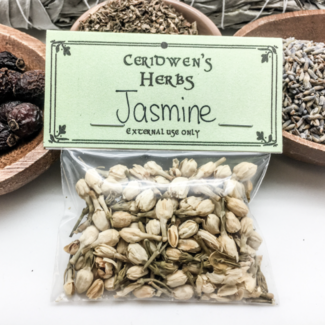 Jasmine Herbs Packet - .10oz Ceridwen's Magic (Pikake Ysmyn Jessamin Moonlight on the Grove)