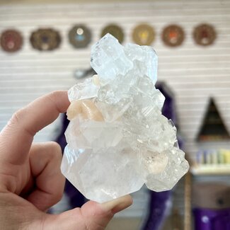 Apophyllite & Orange Stilbite Clusters-Large Rough Raw Natural