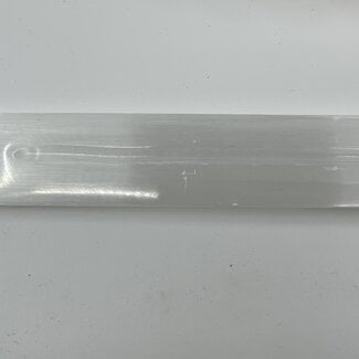 Selenite (Satin Spar Gypsum) Incense Holder Burner Sled - 10" Plate