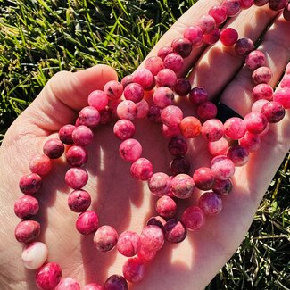 Pink Smithsonite Bracelet - 8mm