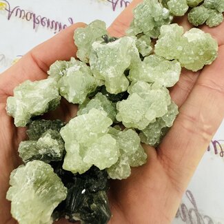 Green Prehnite Rough Raw Natural
