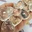 White Star Girasol Quartz (Milky) Hearts - Small