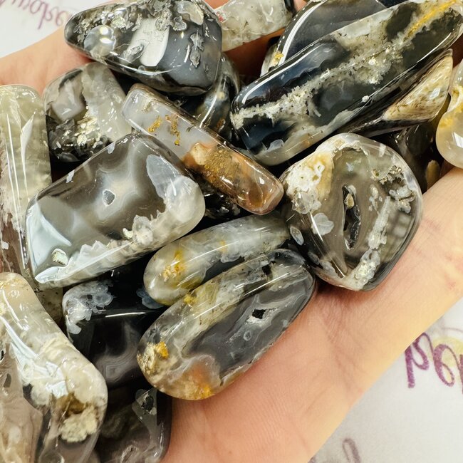 Nebraska Blue Agate Slice - 1" Slab