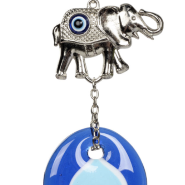 Evil Eye Seven Elephants Wall Decor- 15" Door Hanging Protection