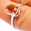 Sunstone (Heliolite) Rings - Size 7 Oval Faceted - Sterling Silver