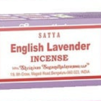 English Lavender Incense-12 Sticks/15g-Satya