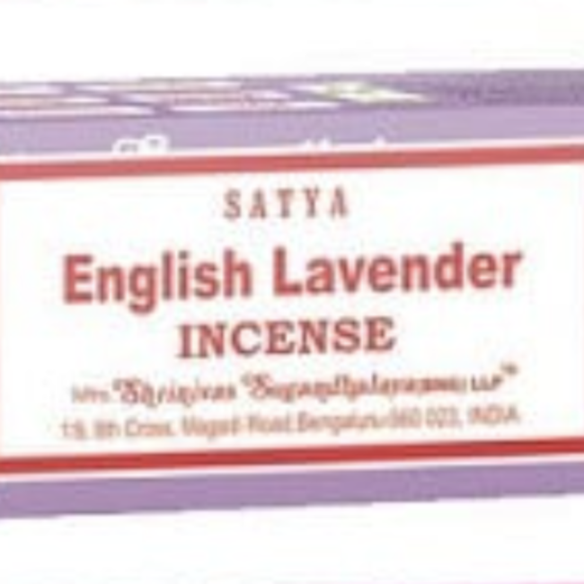 English Lavender Incense - 12 Sticks 15g - Satya