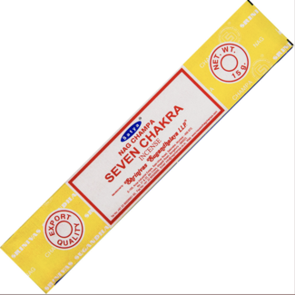 7 Seven Chakras Incense - 12 Sticks/Box 15g - Satya