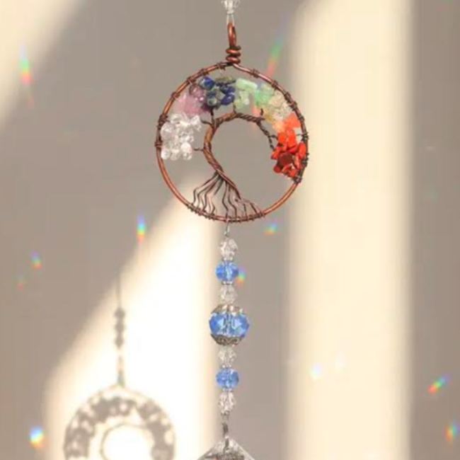 Decor Crystal and Glass Bead Suncatcher 