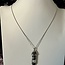 Zebra Agate Necklaces - Point on Bead Chain 18" Silver Plated