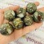 Bloodstone (Seftonite Heliotrope) Sphere Orb -Globe  30-35mm & Sphere Stand