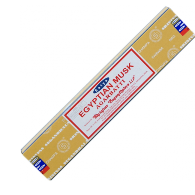 Egyptian Musk Incense -12 Sticks in Box 15g - Satya