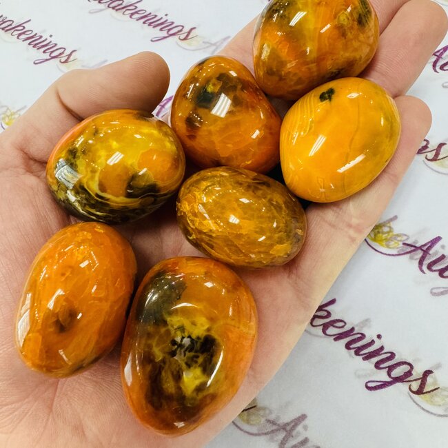 Bloodmoon Blood Moon (Kinabalu) Agate - Tumbled