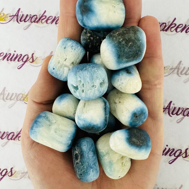 Blue Ice (Glacierite Nakaurite) - Tumbled