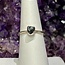 Black Tourmaline Rings - Size 6 Bezel Set - Rough Raw Natural - Sterling Silver