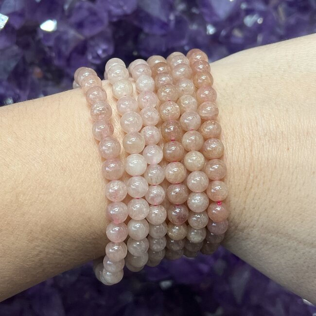 Strawberry Quartz (Red Guava) Bracelets - 6mm