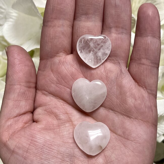 Clear Quartz Hearts - Mini