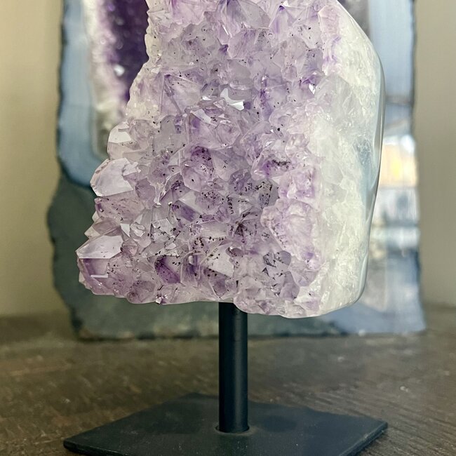 Amethyst Cluster Druzy Pin/Stand - Medium - Rough Raw Natural