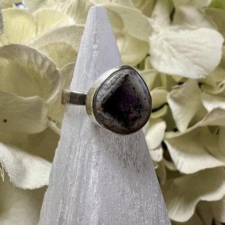 Amethyst Stalactite Ring-Size 5-Sterling Silver