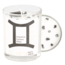 Gemini Zodiac Candle with Hematite crystals - 10oz, Essential Oil Soy Wax Candle