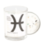 Pisces Zodiac Candle with Amazonite crystals - 10oz, Essential Oil Soy Wax Candle