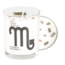 Scorpio Zodiac Candle with Unakite Jasper Crystals - 10oz, Essential Oil Soy Wax Candle