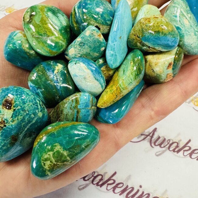 Peruvian Blue Opal (Medium) - Tumbled
