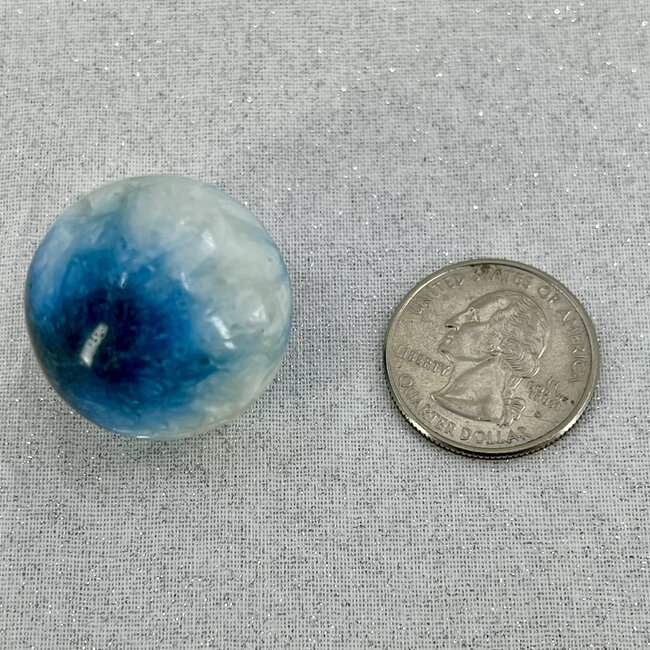 Blue Ice (Glacierite Nakaurite) Sphere Orb - 28-30mm