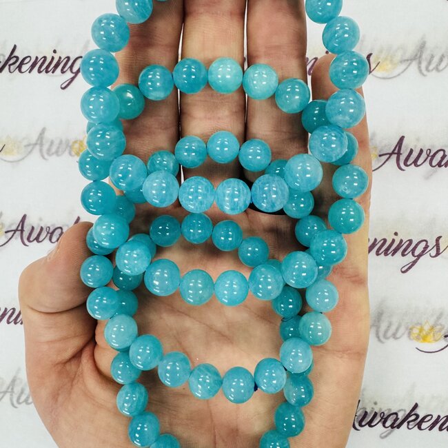 Russian Amazonite Bracelets - (8 - 9mm)
