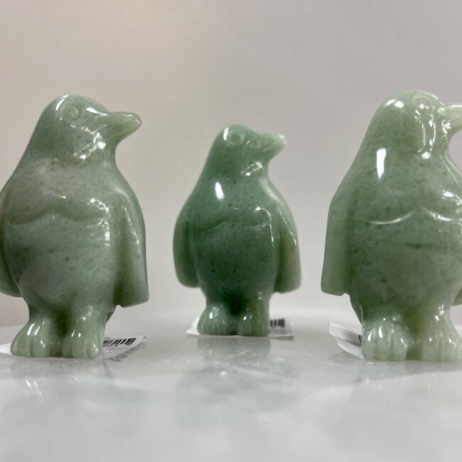 Green Avenurine Penguin (2") - Small Animal Figurine