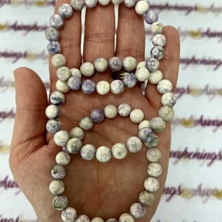 Tiffany Stone (Bertrandite) (in Matrix) Bracelets - 8mm Bertrandite