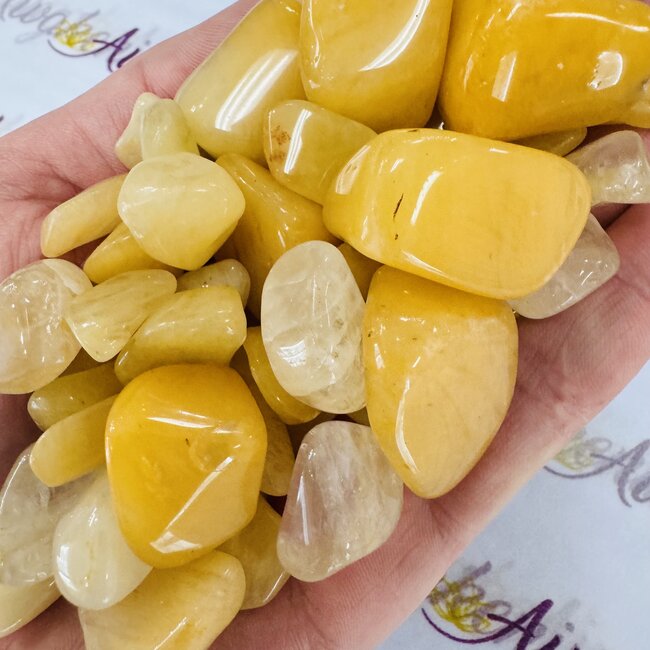 Yellow Quartz - Tumbled